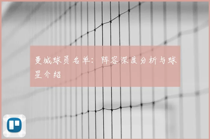 曼城球员名单:阵容深度分析与球星介绍